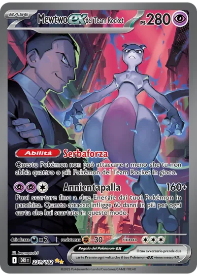 Mewtwo-ex del Team Rocket