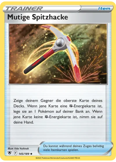 Mutige Spitzhacke