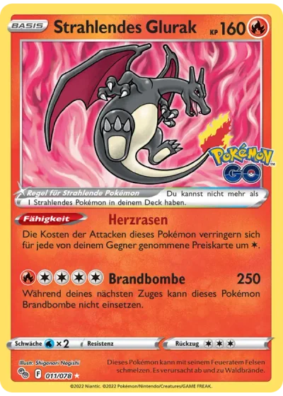 Strahlendes Glurak