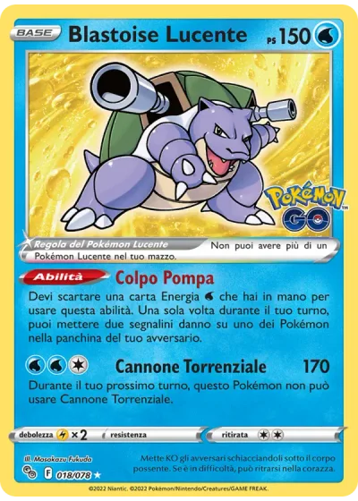 Blastoise Lucente