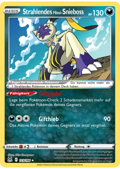 Strahlendes Hisui-Snieboss