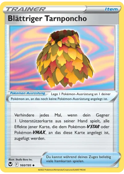 Blättriger Tarnponcho