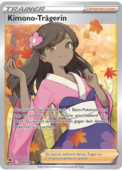 Kimono-Trägerin
