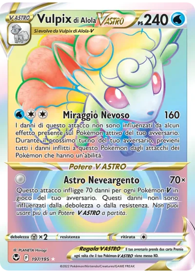 Vulpix di Alola V ASTRO