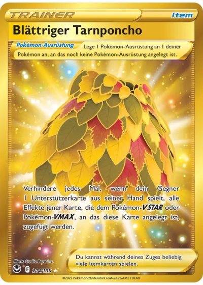 Blättriger Tarnponcho