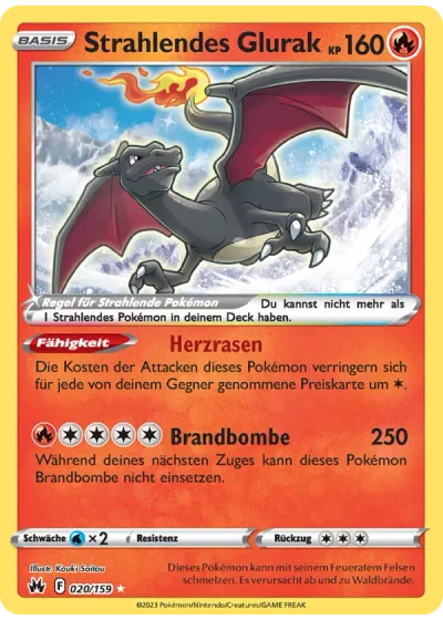 Strahlendes Glurak