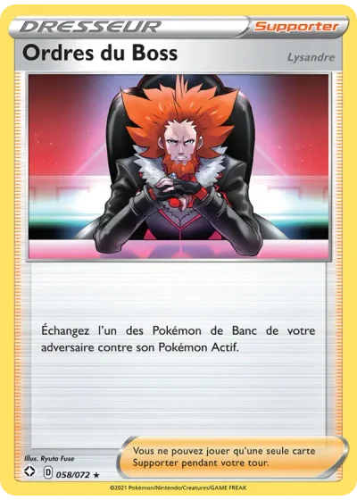 Ordres du Boss (Lysandre)