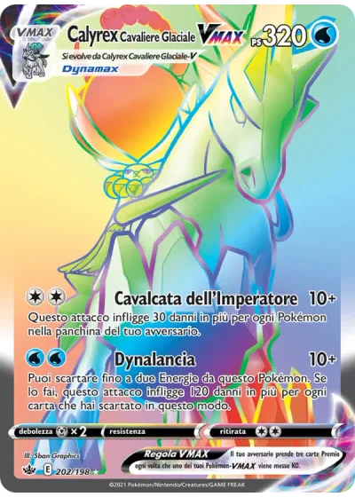 Calyrex Cavaliere Glaciale VMAX