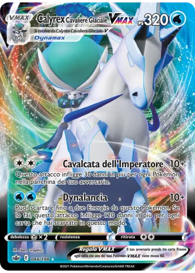 Calyrex Cavaliere Glaciale VMAX