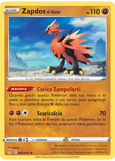 Zapdos di Galar