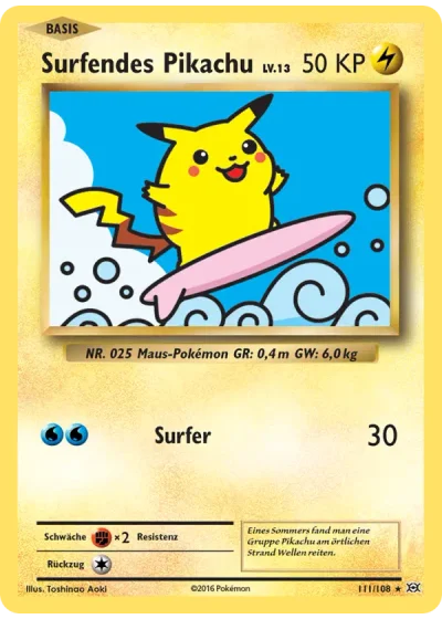 Surfendes Pikachu