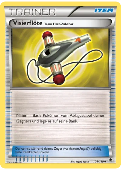 Visierflöte Team Flare-Zubehör
