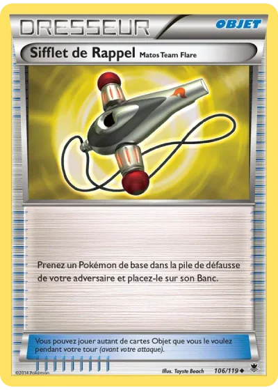Sifflet de Rappel Matos Team Flare