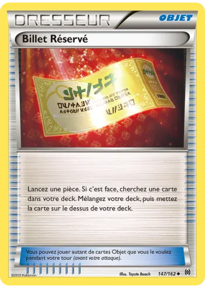 Billet Réservé