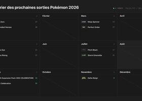 Sorties cartes Pokémon 2026 : le calendrier complet