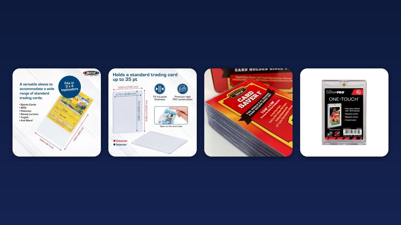 Penny Sleeves, Toploaders and Card Savers: Sizes, Uses and Grading Rules