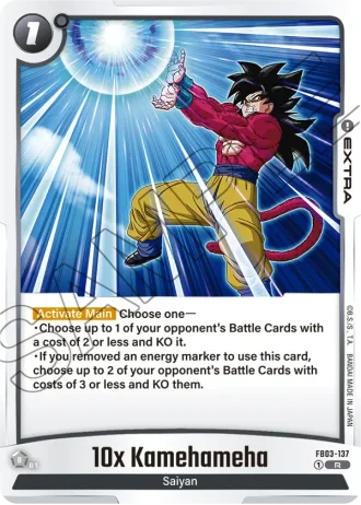 10x Kamehameha  FB03-137 — Raging Roar (FB03)