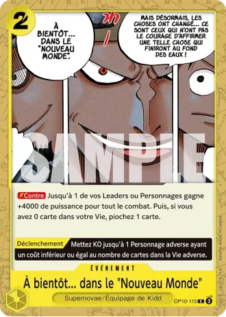 À bientôt... dans le "Nouveau Monde" (OP10-115) — Sang Royal (OP10)