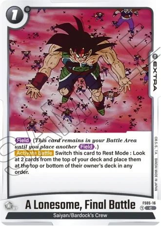 A Lonesome, Final Battle  FS05-016 — Bardock (FS05)