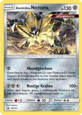 Abendmähne-Necrozma SM124 — Sonne & Mond Promos