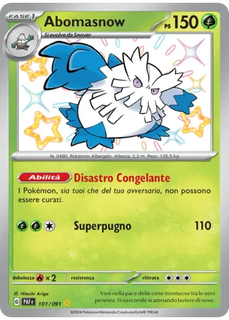 Abomasnow #101 — Destino di Paldea