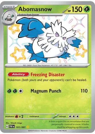 Abomasnow #101 — Paldean Fates