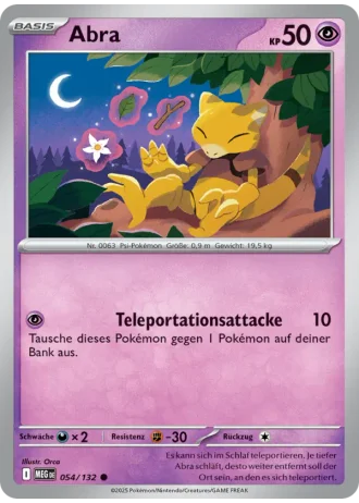 Abra #054/132 — Mega-Entwicklung