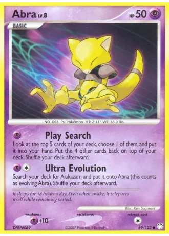 Abra #69/123 — Tesori Misteriosi