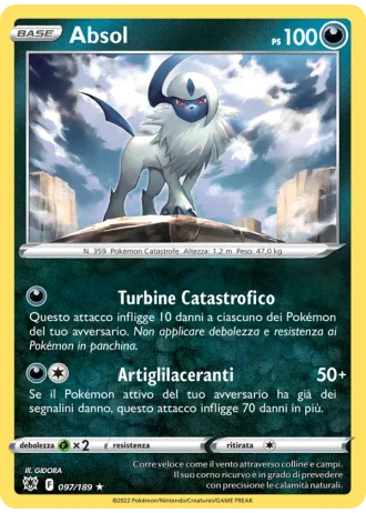 Absol #097/189 — Lucentezza Siderale