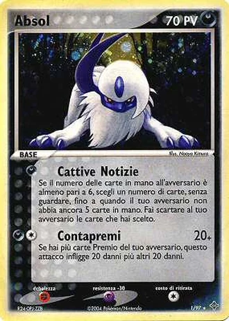 Absol #1/97 — EX Drago