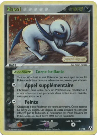 Absol #15/92 — EX Créateurs de légendes