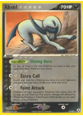 Absol #15 — EX La Leggenda di Mew