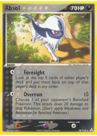 Absol #18/110 — EX Fantasmi di Holon