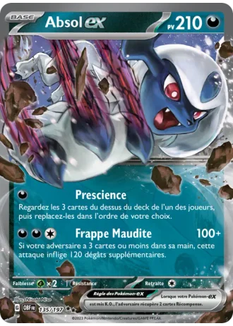 Absol ex #135/197 — Flammes Obsidiennes