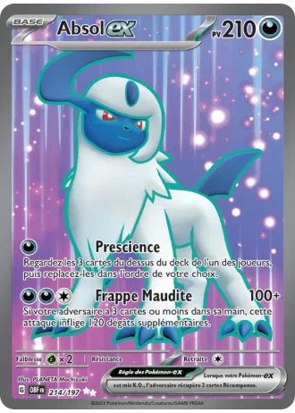 Absol ex #214/197 — Flammes Obsidiennes