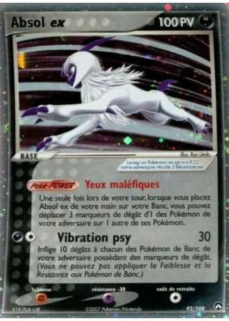Absol ex #92 — EX Gardiens du Pouvoir