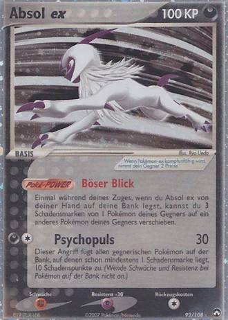 Absol ex #92 — EX Power Keepers