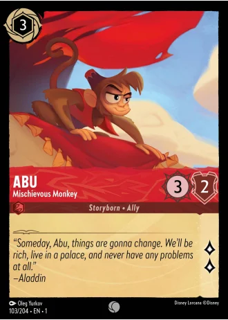 Abu - Mischievous Monkey #103/204 — The First Chapter
