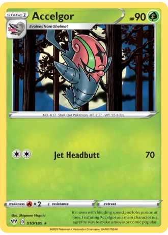 Accelgor #10/189 — Darkness Ablaze