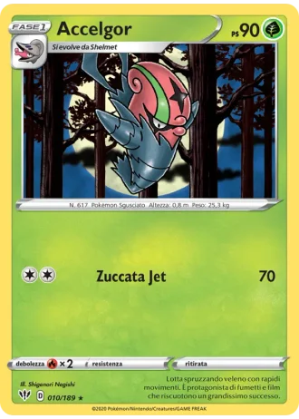 Accelgor #10/189 — Fiamme Oscure
