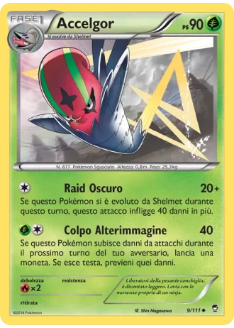 Accelgor #9/111 — Colpi Furiosi