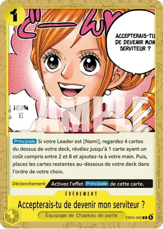 Accepterais-tu de devenir mon serviteur ? (EB03-060) — ONE PIECE Heroines Edition (EB03)