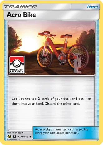 Acro Bike #123a — Yellow A Alternate