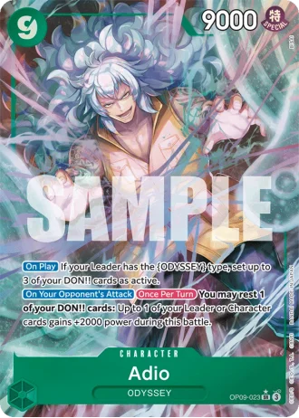 Adio (OP09-023) (Alternative Art) — Emperors in the New World (OP09)
