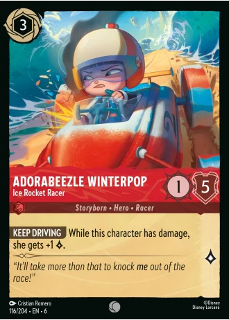 Adorabeezle Winterpop - Ice Rocket Racer #116/204 — Azurite Sea