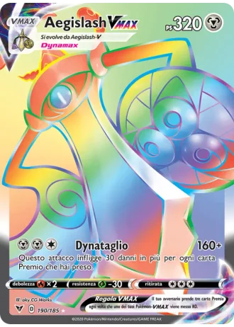 Aegislash VMAX #190/185 — Voltaggio Sfolgorante