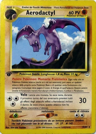 Aerodactyl (1ª Edizione) #15/64 — Neo Revelation (1ª Edizione)