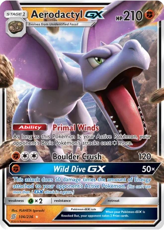 Aerodactyl GX #106/236 — Unified Minds