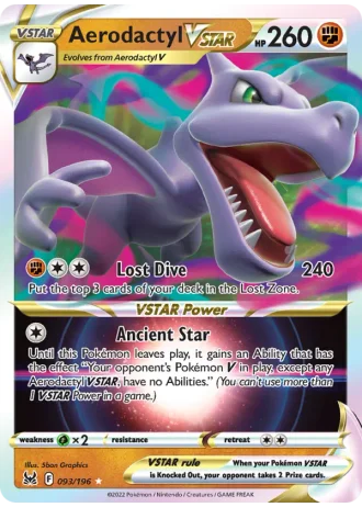 Aerodactyl VSTAR #093/196 — Lost Origin