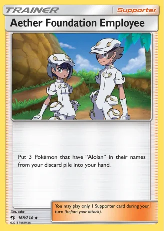 Aether Foundation Employee #168/214 — Lost Thunder